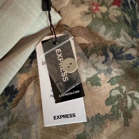 NWT Express Plaid Pull On Dress Pant - Picture 4 of 4